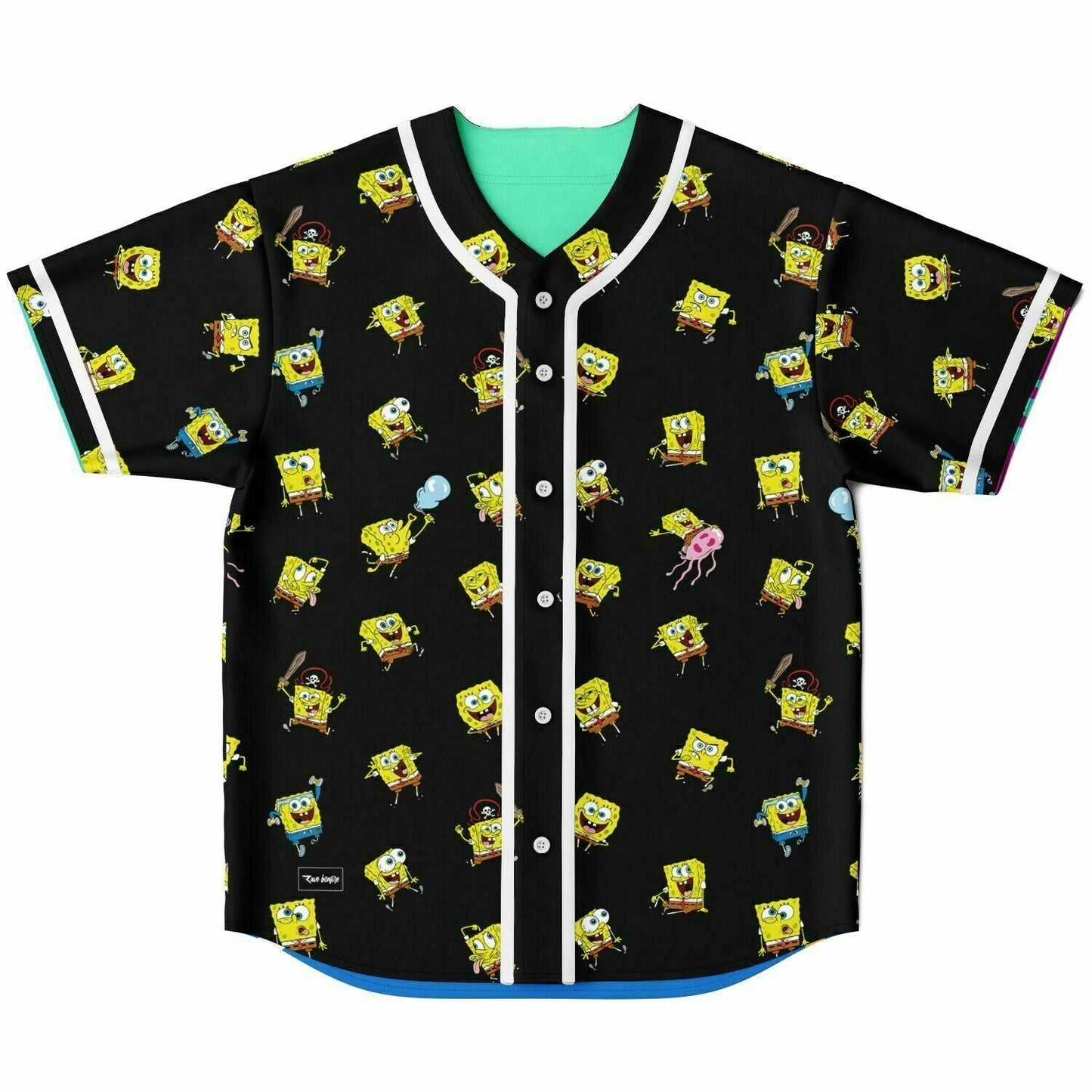 SpongeBob Festy Bestie Cartoon Reversible Baseball Jersey