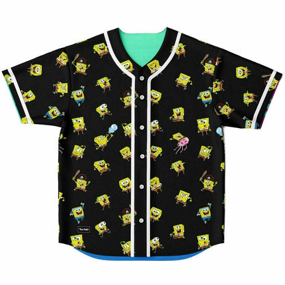 SpongeBob Festy Bestie Cartoon Reversible Baseball Jersey