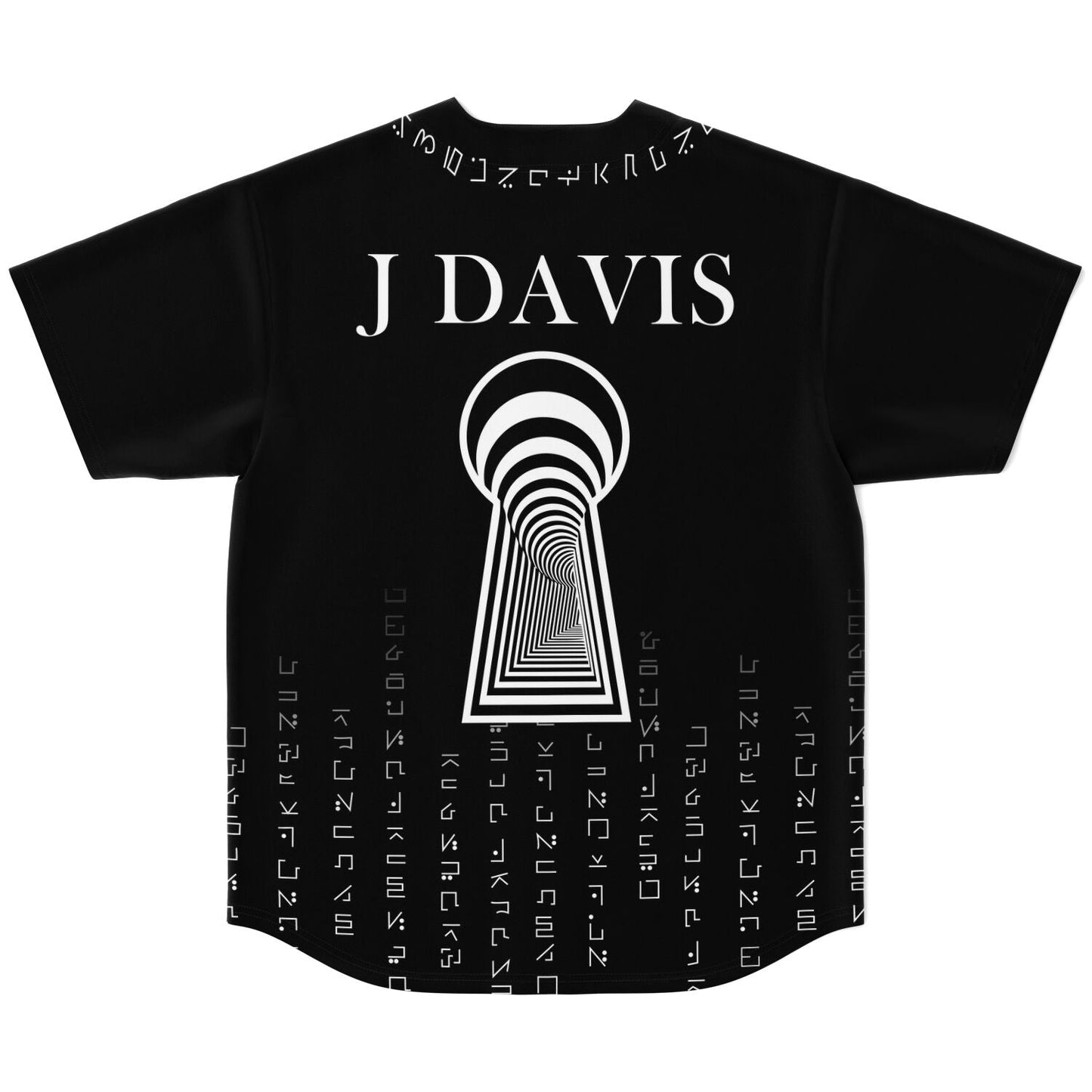 Black Smiley Face Rave Baseball Jersey