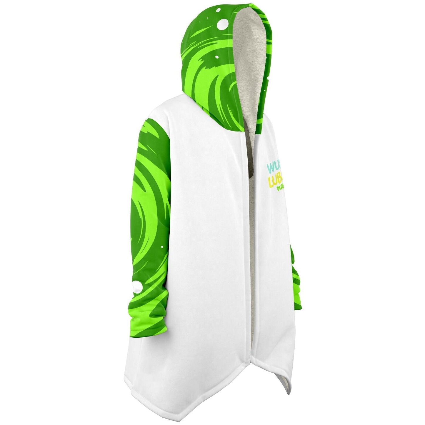 White Body Green Portal Rave Cloak