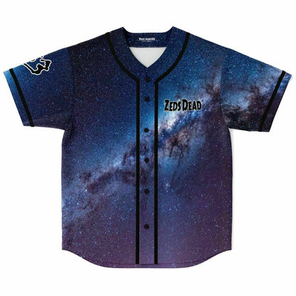 Zeds Dead Deep Blue Star Field Rave Baseball Jersey