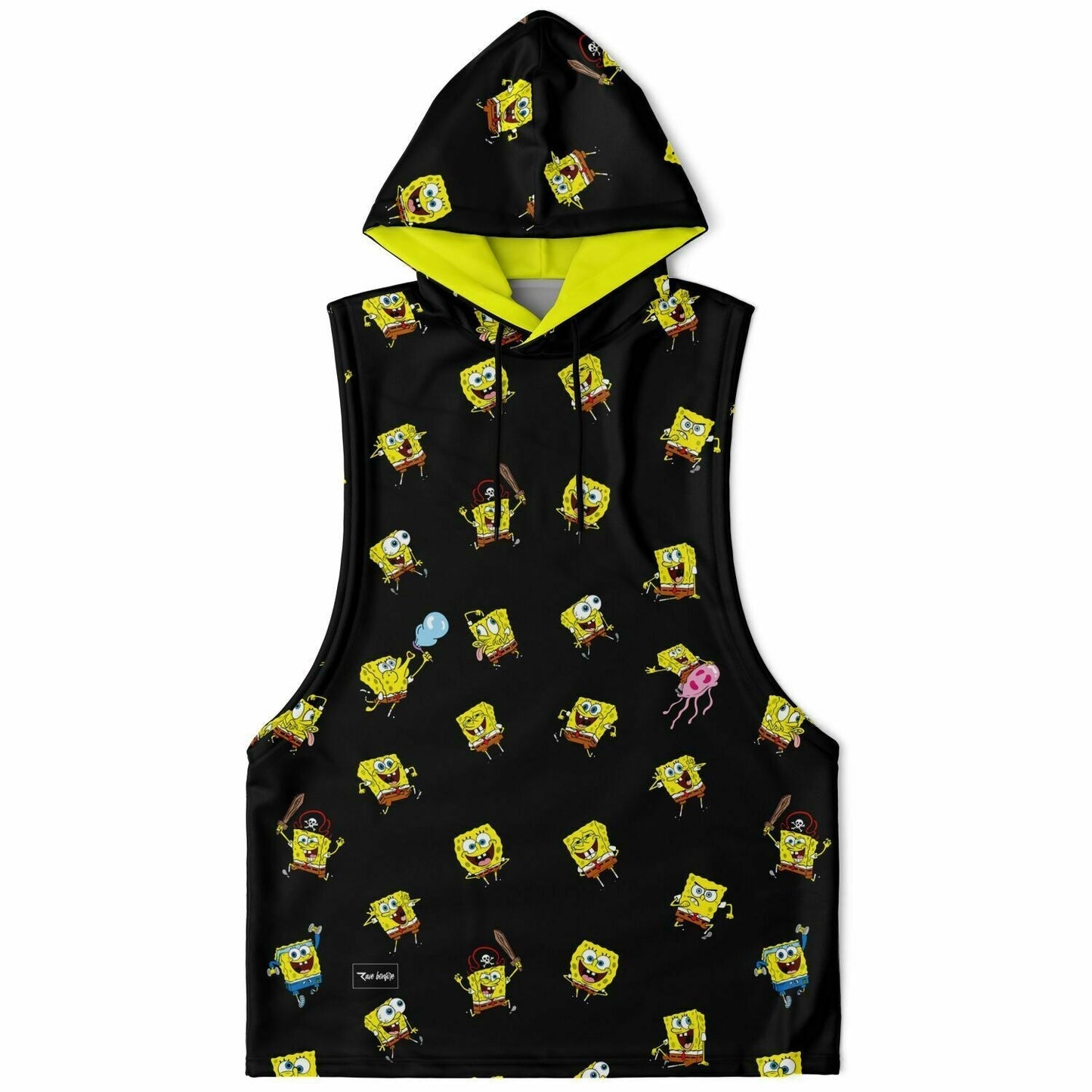 SpongeBob mood Fashion Drop Armhole Hoodie