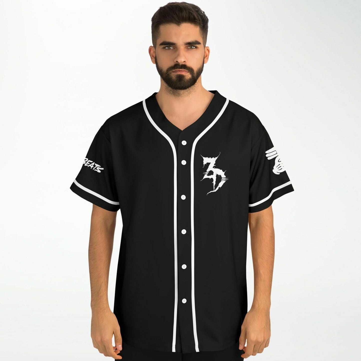 Zeds Dead Black White Creature Rave Baseball Jersey