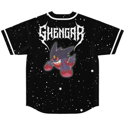 Black Starry Night Rave Baseball Jersey