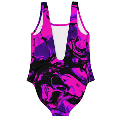 Hot Pink Abstract Liquid Rave Swimsuit