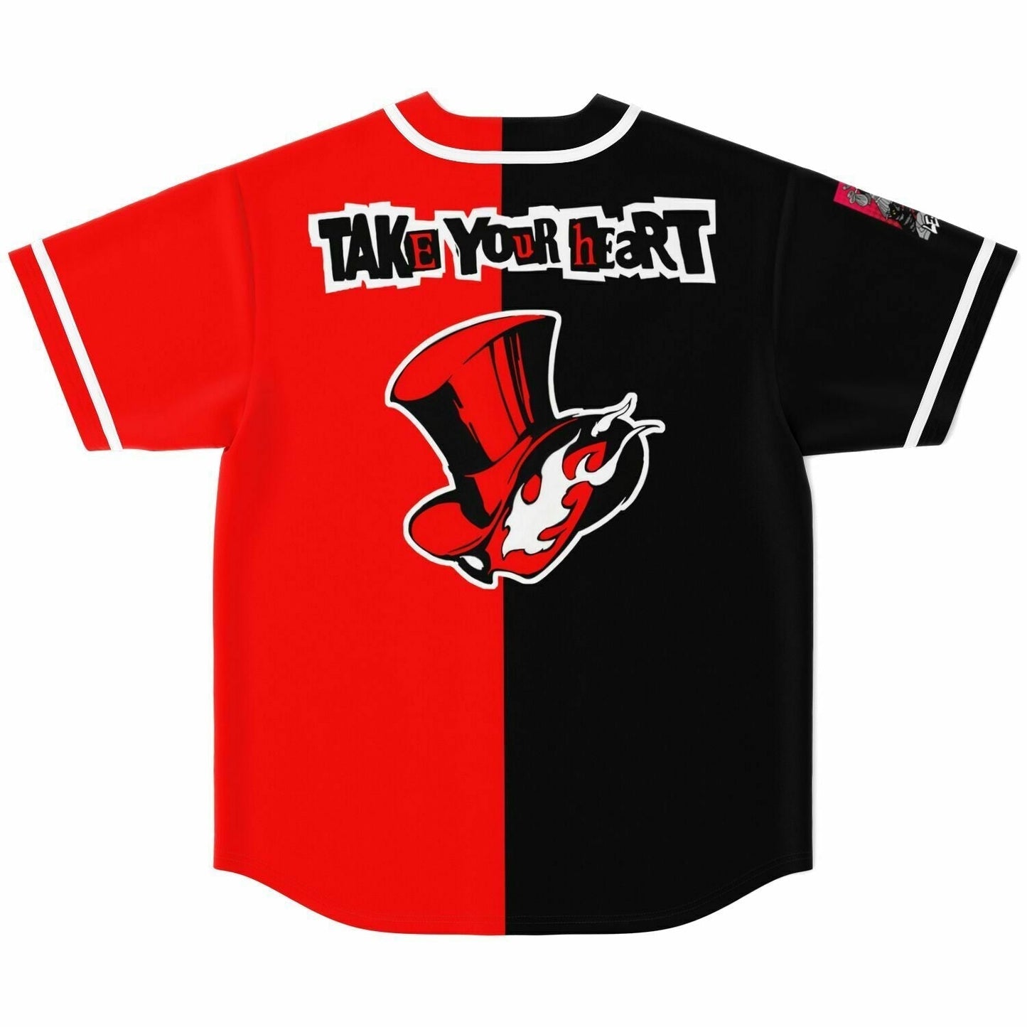Split Black Half Rave Baseball Jersey
