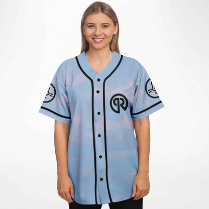 Light Blue Pastel Sky Rave Baseball Jersey
