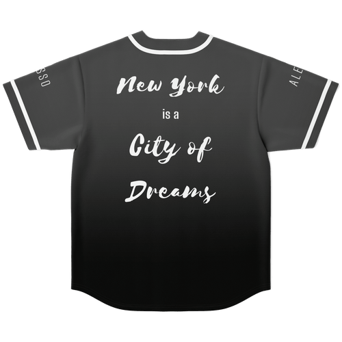 Alesso Charcoal Grey Minimal City Rave Baseball Jersey