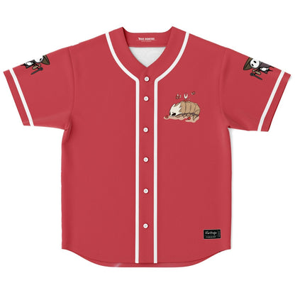 Red White Masked Rave Baseball Jersey