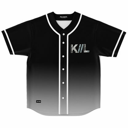 Knocked Loose Black White Chrome Rave Baseball Jersey