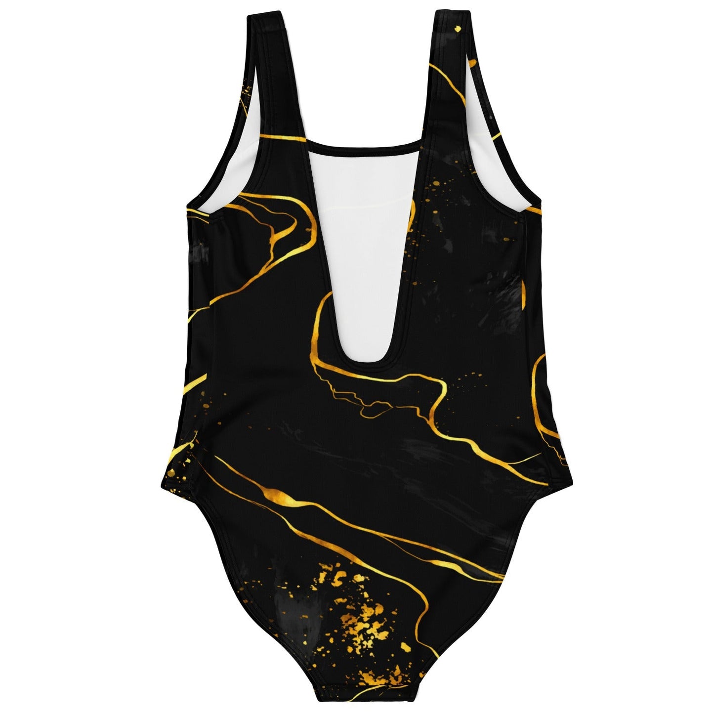Black Gold Marble Rave Swimsuit