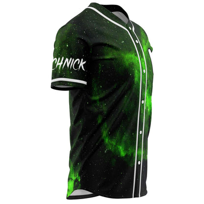 Black Neon Two Cartoon Rave Baseball Jersey
