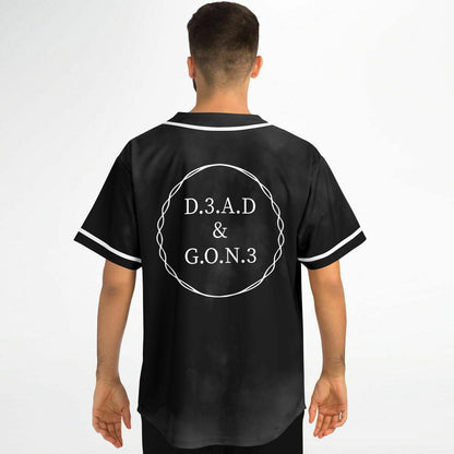 Black Human Skull Rave Baseball Jersey