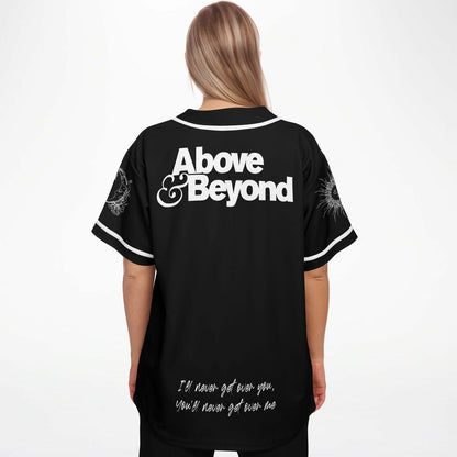 Above & Beyond Black A&B Monogram Rave Baseball Jersey