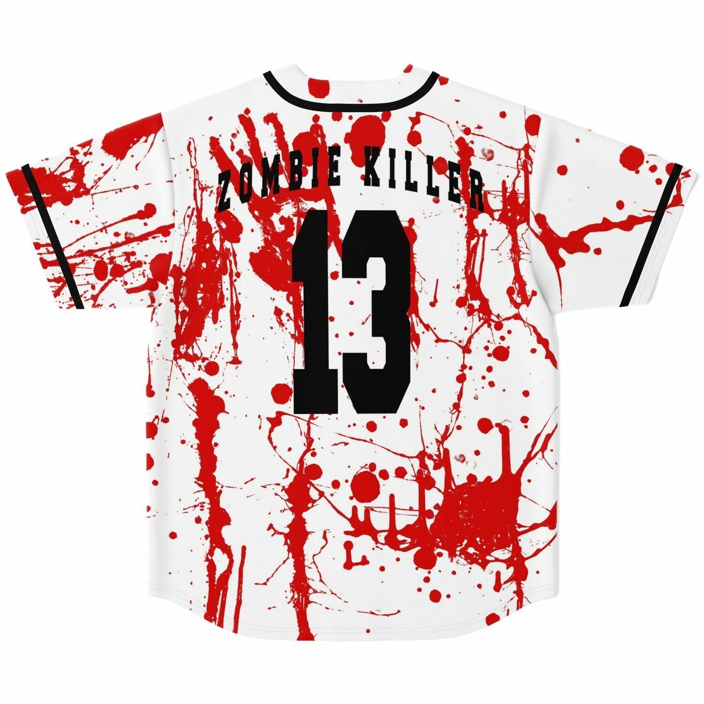 White Red Blood Rave Baseball Jersey