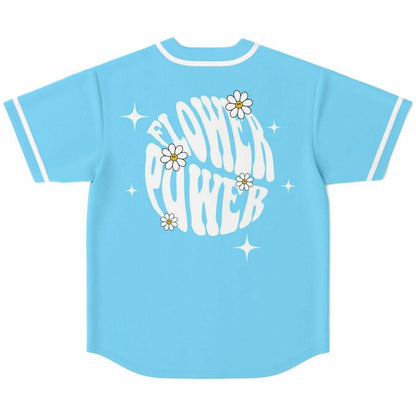 Light Sky Retro Groovy Rave Baseball Jersey