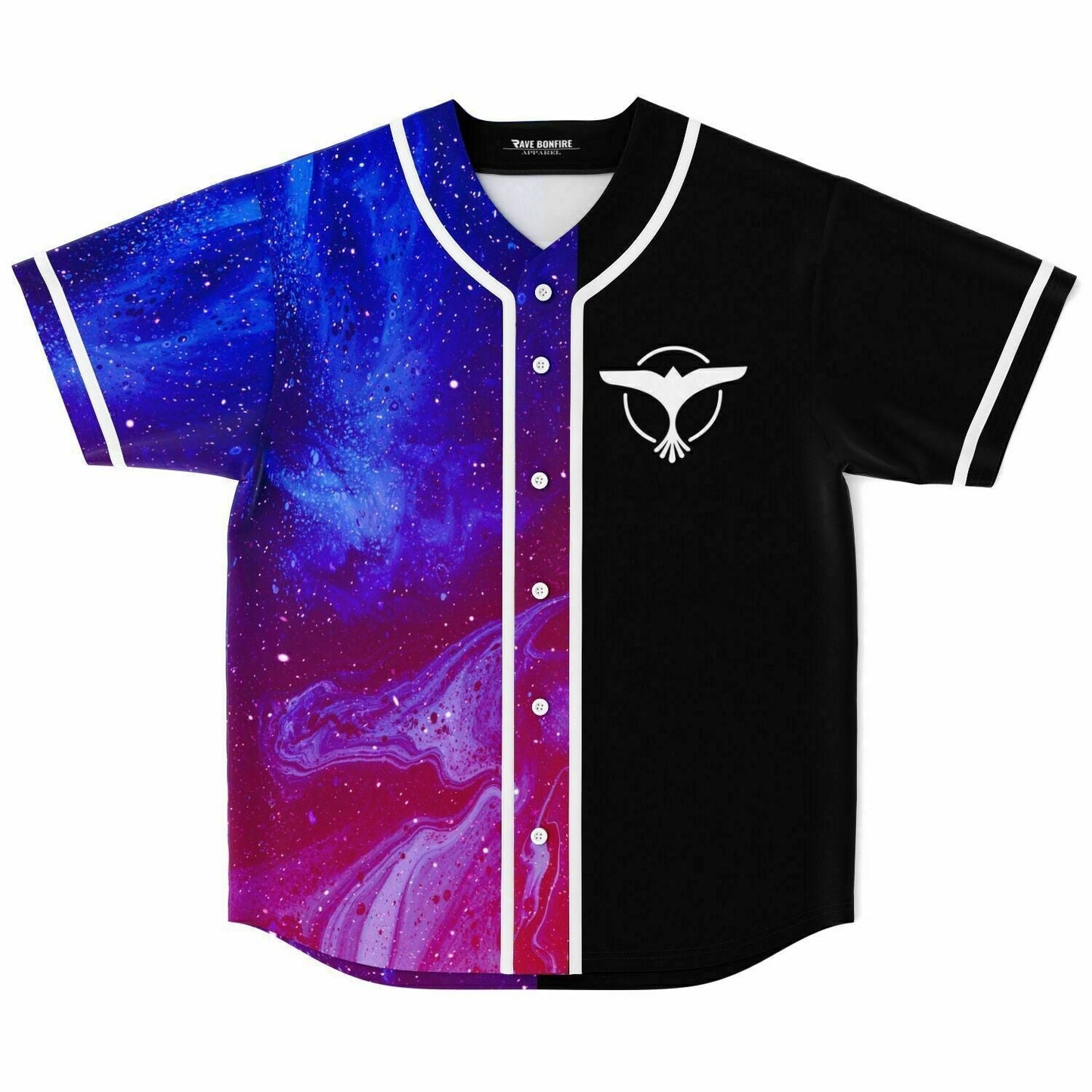 Tiësto Half Black Split — Rave Baseball Jersey
