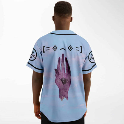 Light Blue Pastel Sky Rave Baseball Jersey