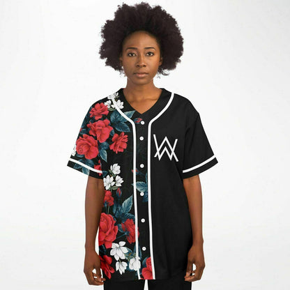 Alan Walker Black Split Rave Baseball Jersey