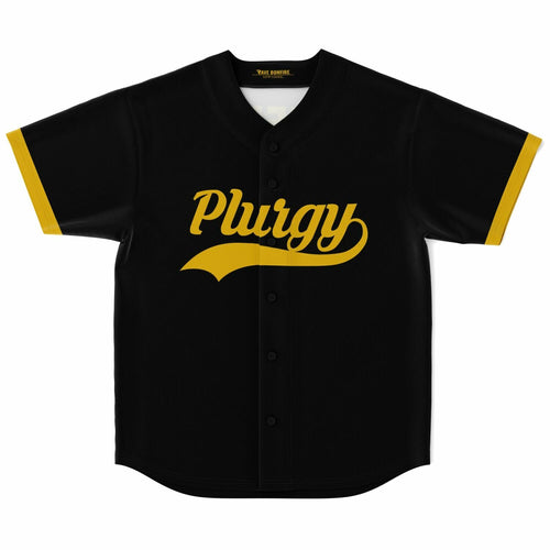 Black Baseball Script Rave Baseball Jersey