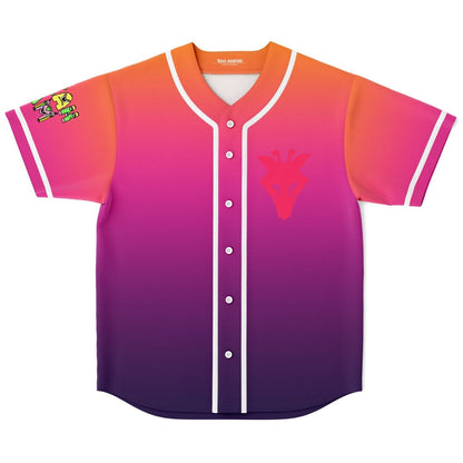 SOFI TUKKER Orange Pink Abstract Chest Rave Baseball Jersey