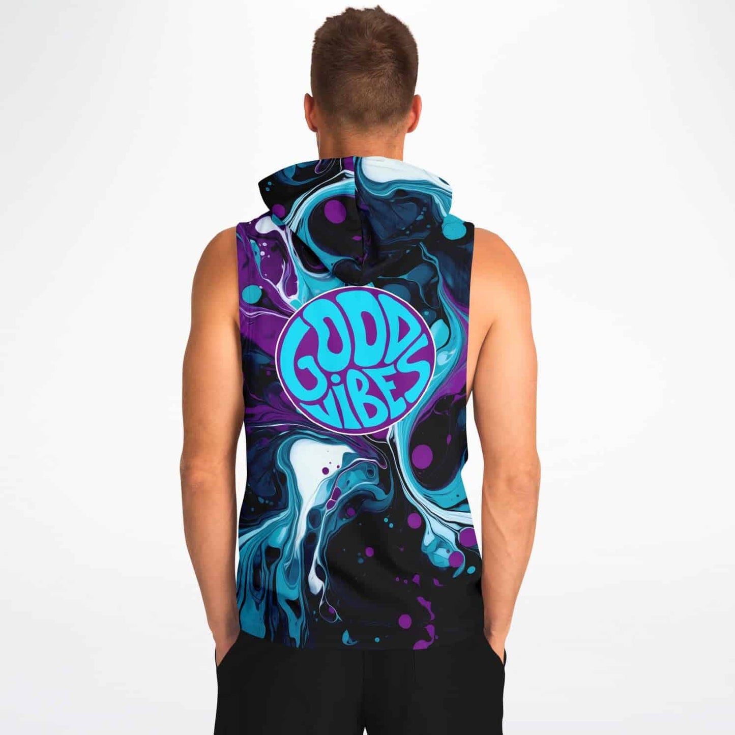 Good Vibes Sleeveless Hoodie