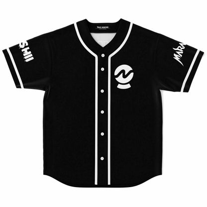 Gud Vibrations Black Minimal — Rave Baseball Jersey