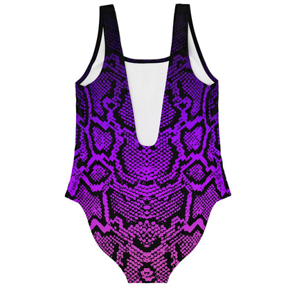 Purple Pink Snakeskin Rave Swimsuit