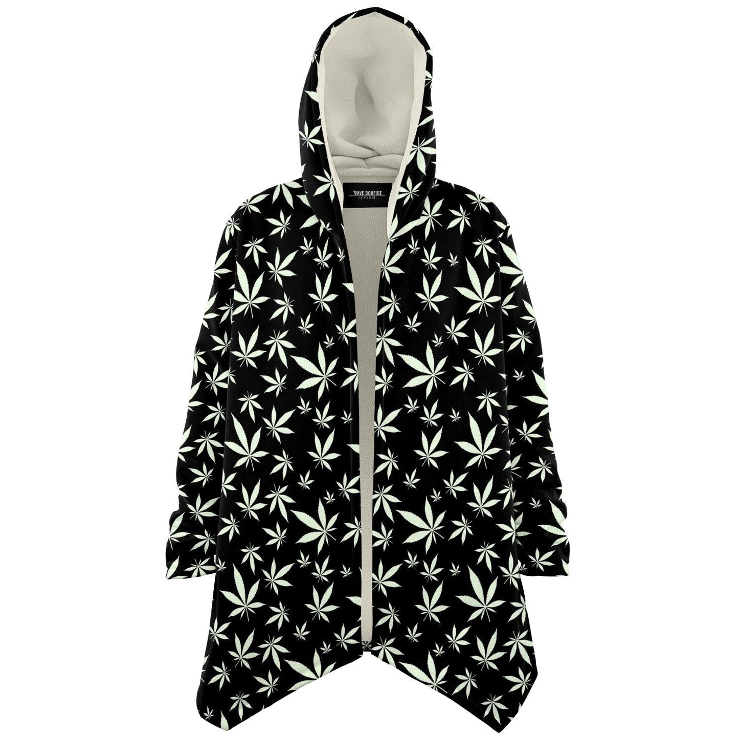 Black Cartoon Alien Rave Cloak