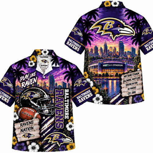 Baltimore Ravens Nation Hawaiian Shirt