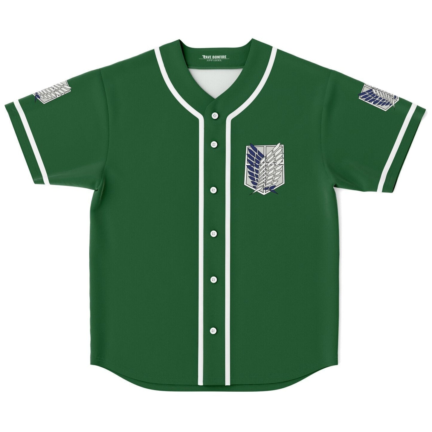 Forest Green Survey Corps Rave Baseball Jersey