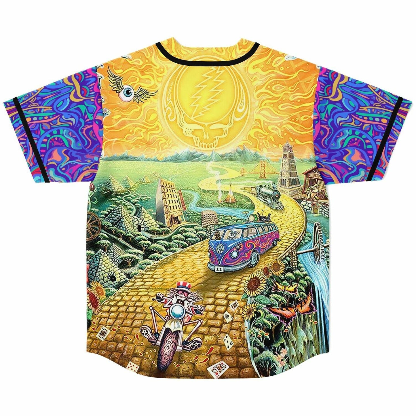 Psychedelic Rave Baseball Jersey