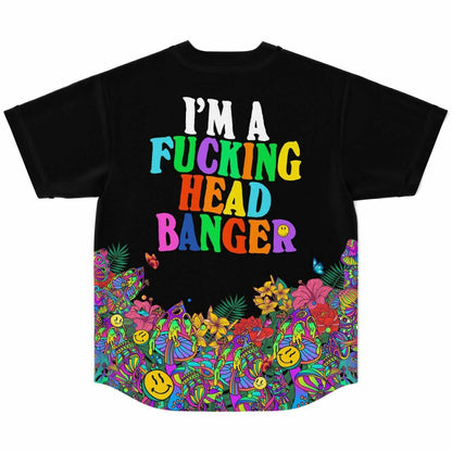 Excision Black Rave Baseball Jersey