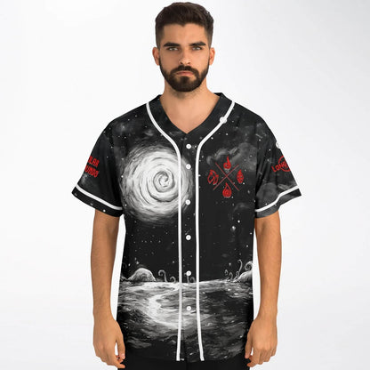 Elements Black White Rave Baseball Jersey
