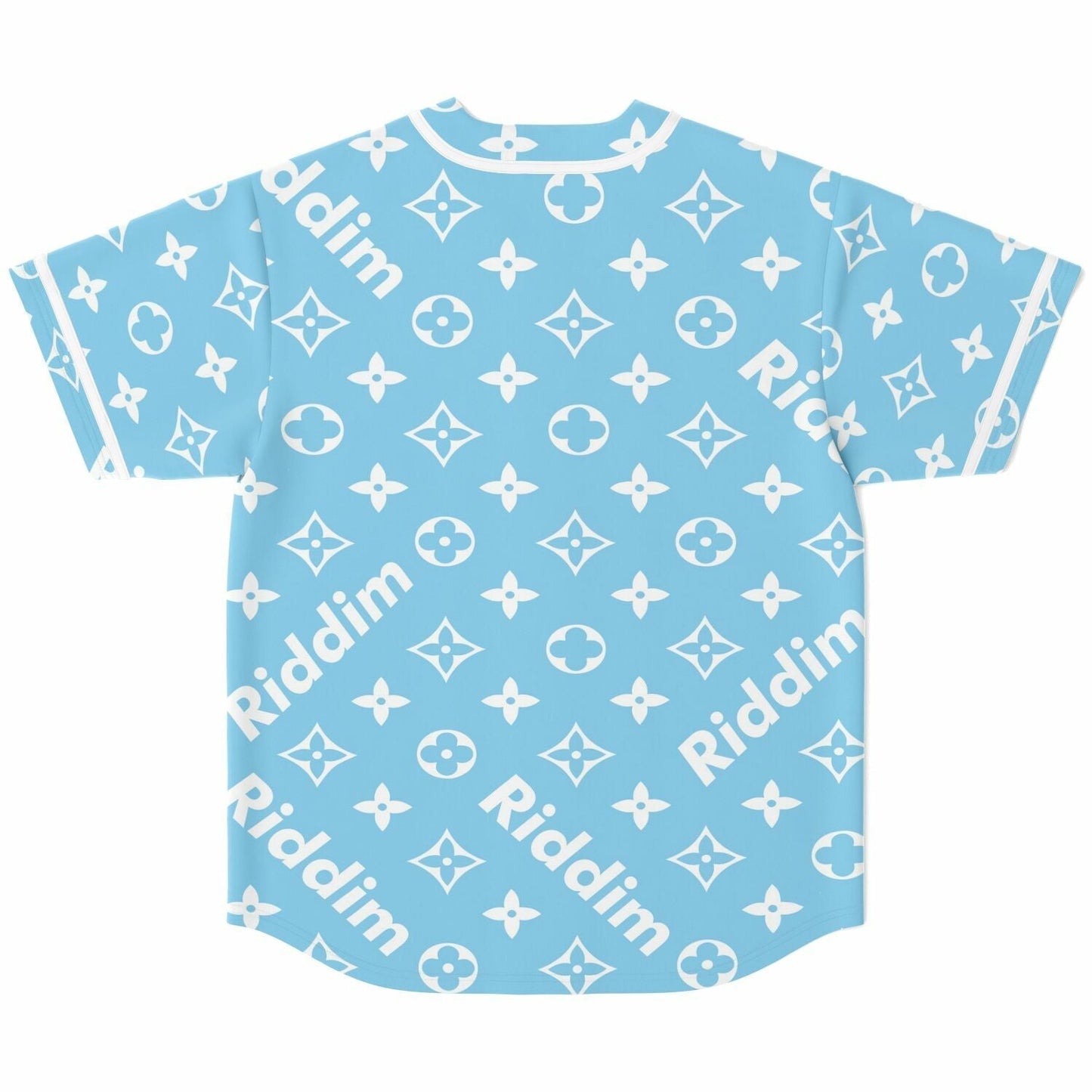Light Sky Luxury Monogram Rave Baseball Jersey