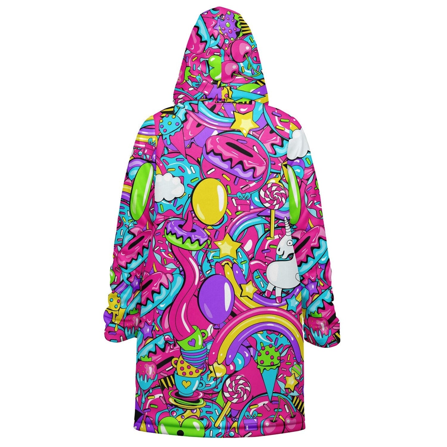 Bright Kawaii Candy Rave Cloak