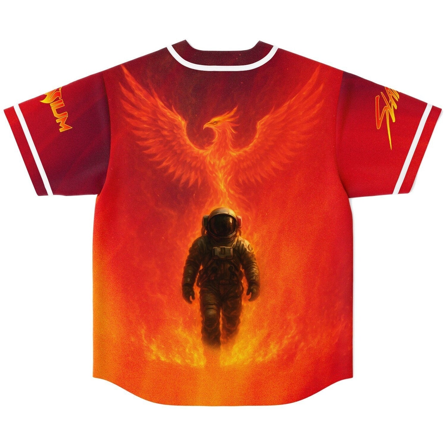 Deep Red Rave Baseball Jersey