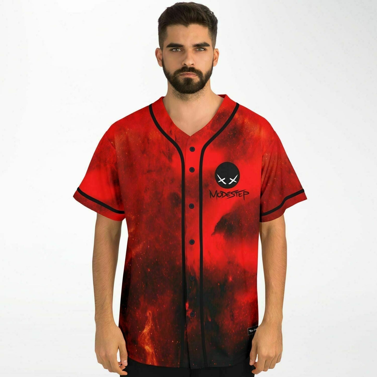 Modestep Deep Red Galaxy Rave Baseball Jersey