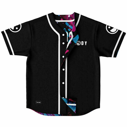 Pink & Blue Paint Pour Reversible Baseball Jersey