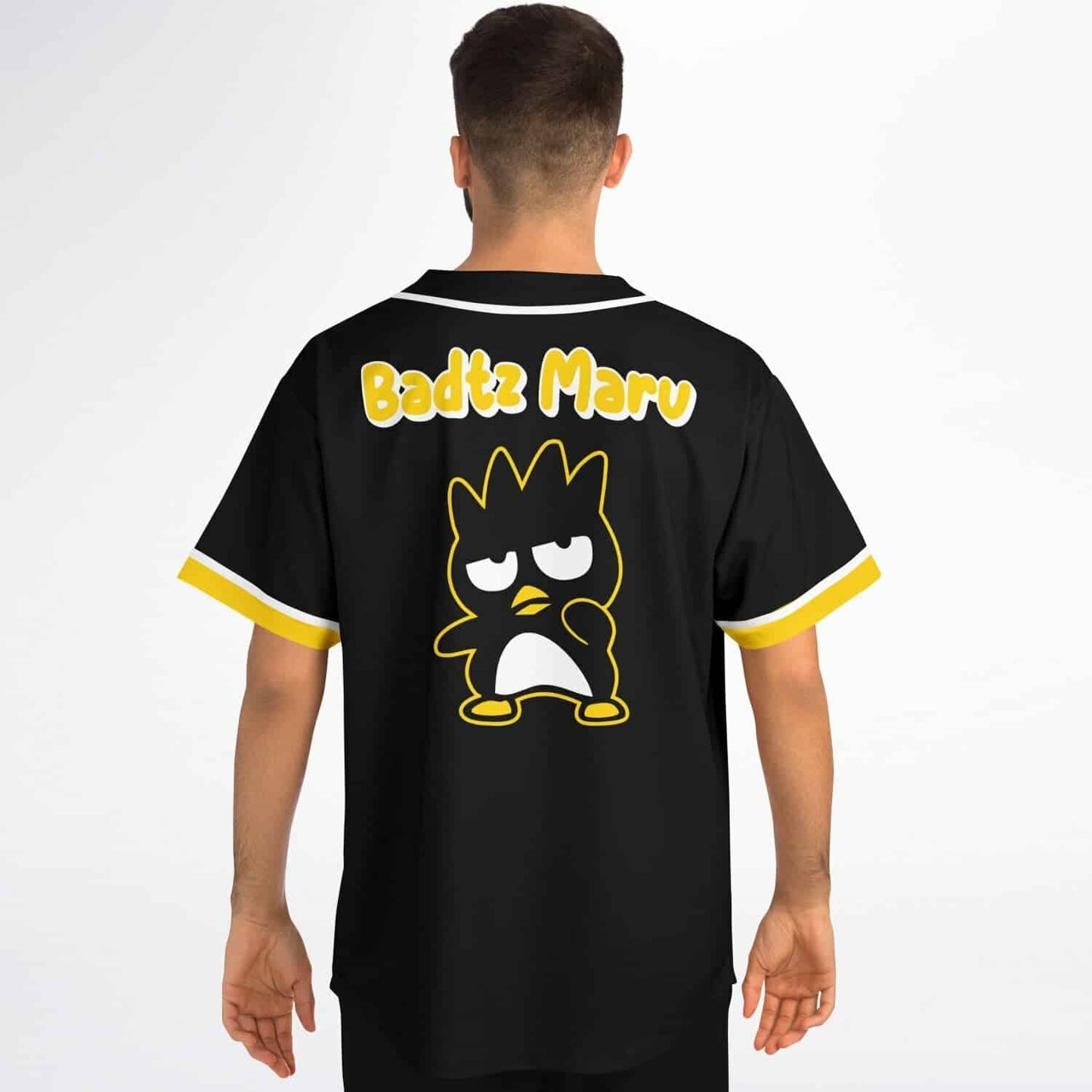 Black Cartoon Spiky Rave Baseball Jersey