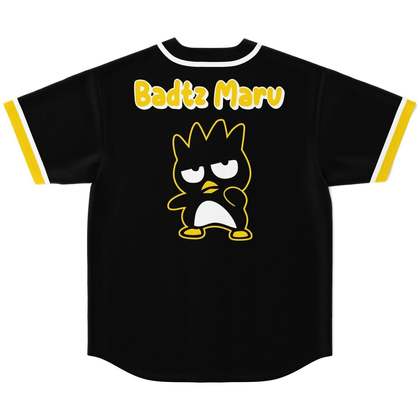 Black Cartoon Spiky Rave Baseball Jersey