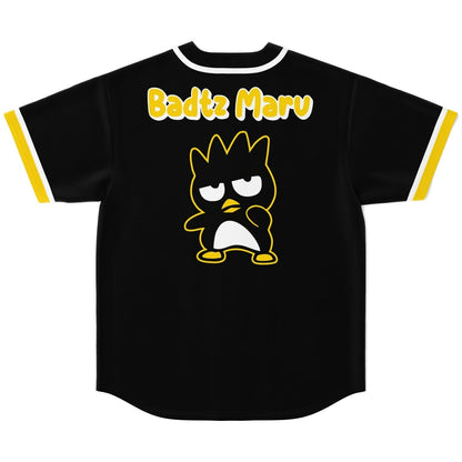 Black Cartoon Spiky Rave Baseball Jersey