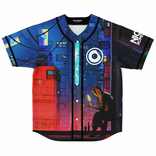 Nicky Romero Blue Red Cyberpunk Night Rave Baseball Jersey
