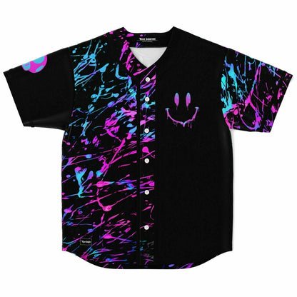 Black Melting Rave Baseball Jersey