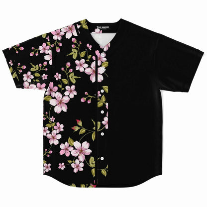 Black Cherry Blossom Rave Baseball Jersey
