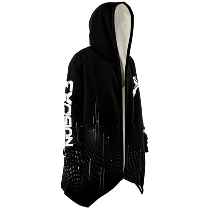 Excision Black Stylized Crossed Rave Cloak