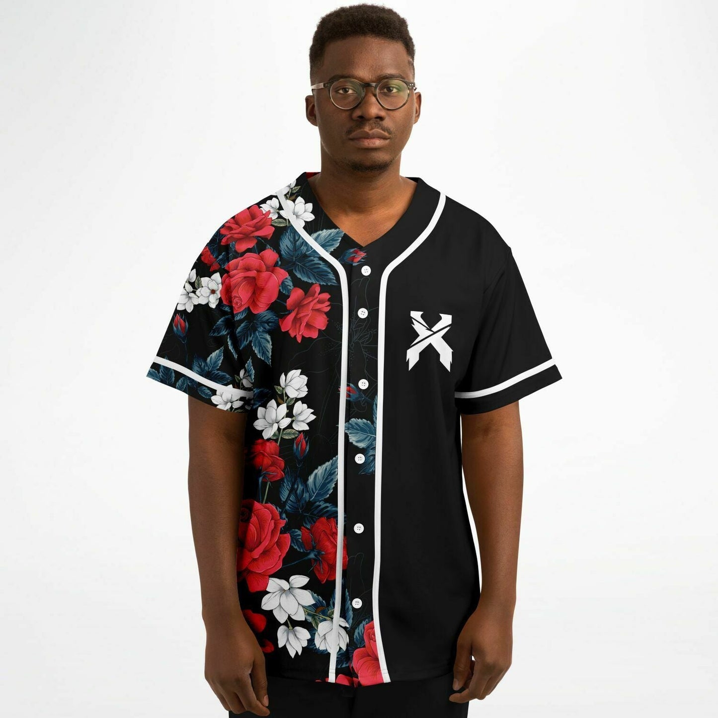 Excision Black Split Rave Baseball Jersey