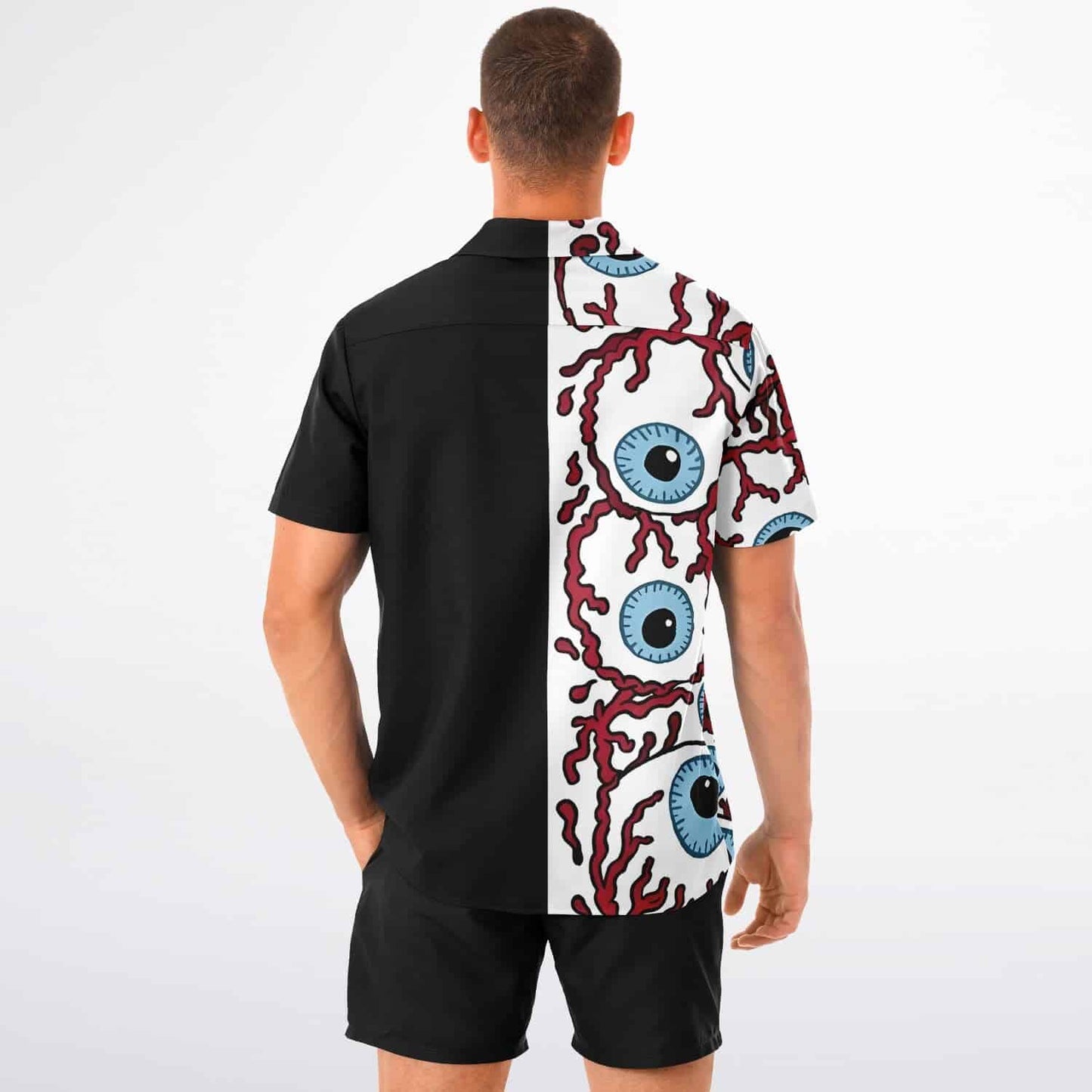 Trippy eyes buttons up shirt copy