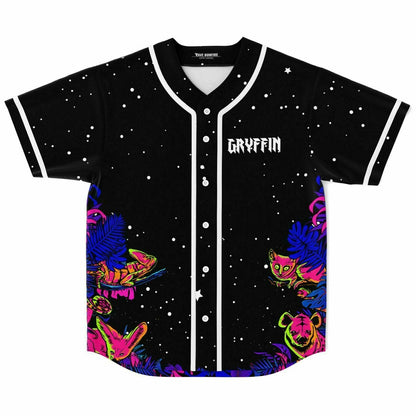 Gryffin Black Starry Night Rave Baseball Jersey