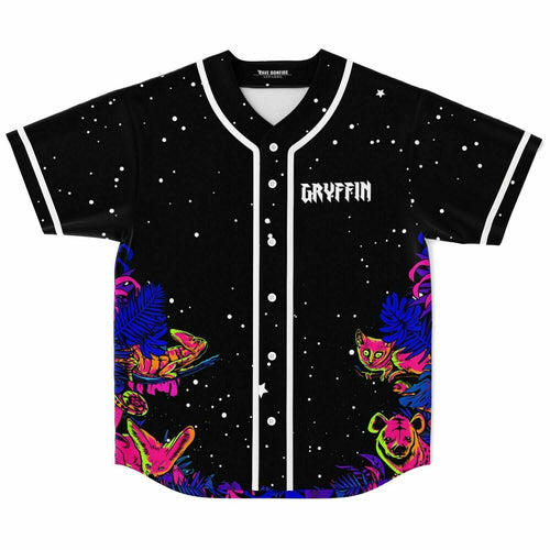 Gryffin Black Starry Night Rave Baseball Jersey